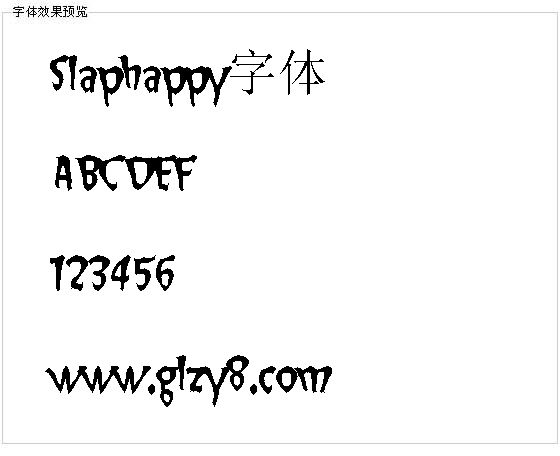 Slaphappy字体