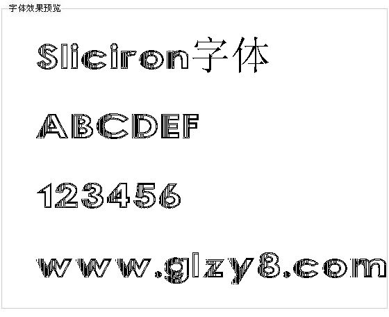 Sliciron字体