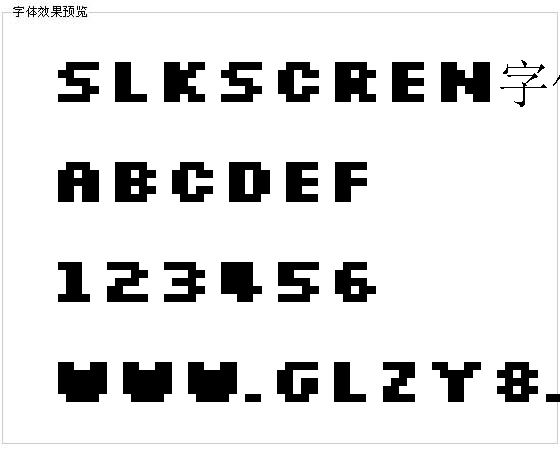 Slkscren字体