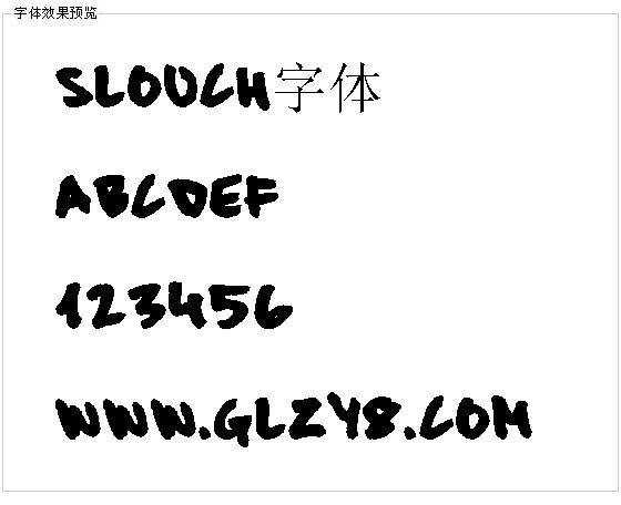 Slouch字体