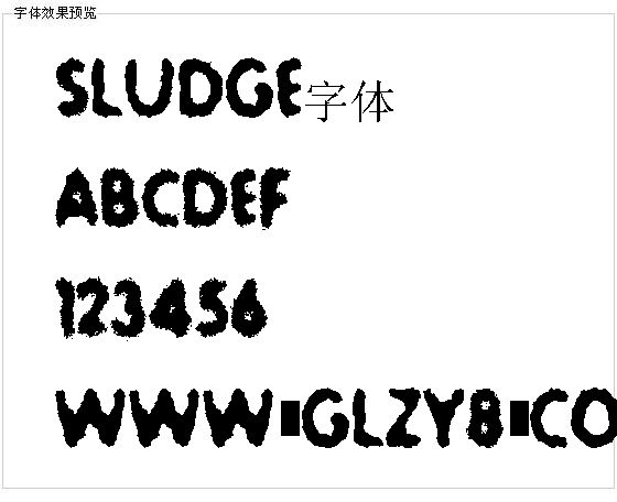 Sludge字体