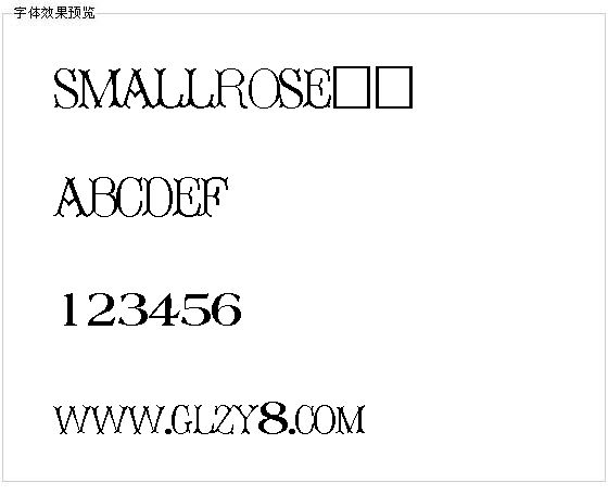 SMALLROSE字体