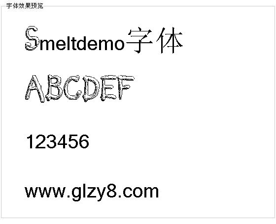 Smeltdemo字体