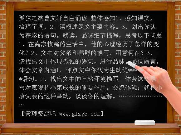 孤独之旅PPT课件