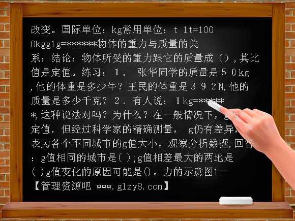第四节来自地球的力PPT课件