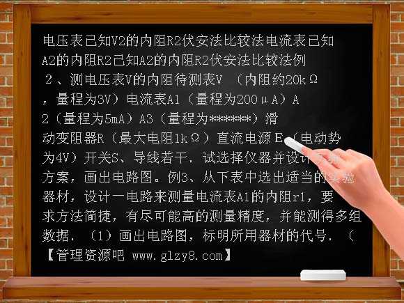 电表内阻的测量PPT课件