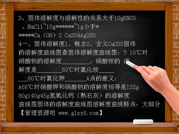 初三化学第七章溶解度PPT课件