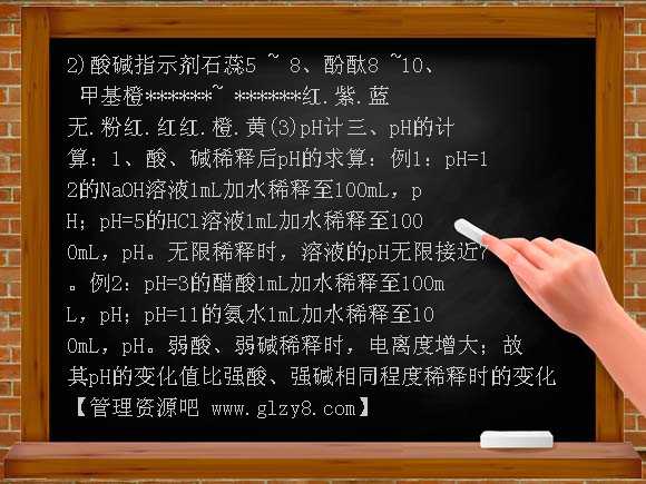 水的电离和溶液的pH PPT课件