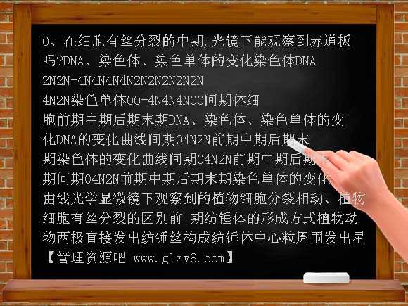 高三生物复习 细胞增殖PPT课件