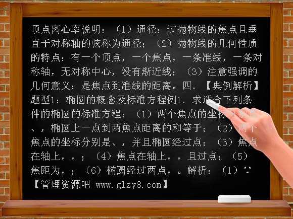 2010届高考数学复习必备试题-圆锥曲线方程及性质