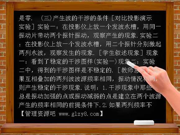 波的干涉教案