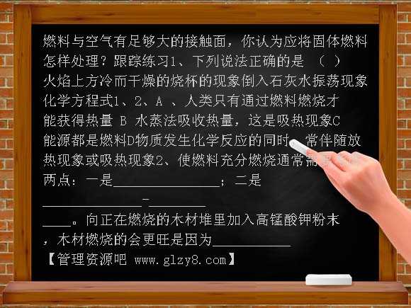 课题2 燃料和热量学案教案