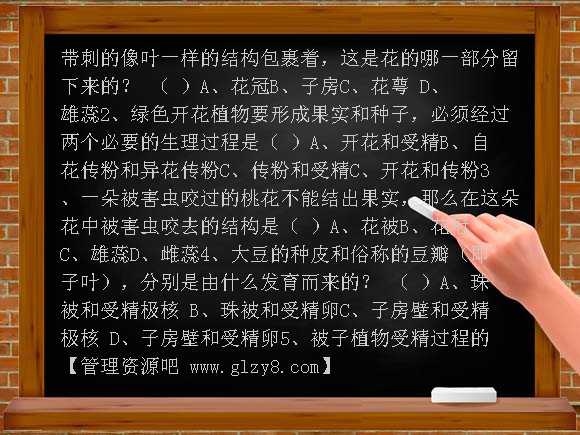 第三单元 第二章 被子植物的一生学案教案