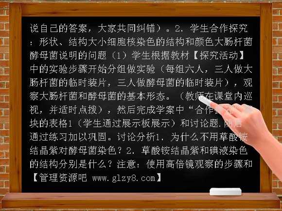 高中真核细胞和原核细胞教学设计教案