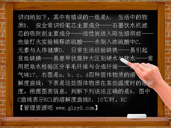 2009年南京市玄武区九年级调研化学试卷含答案