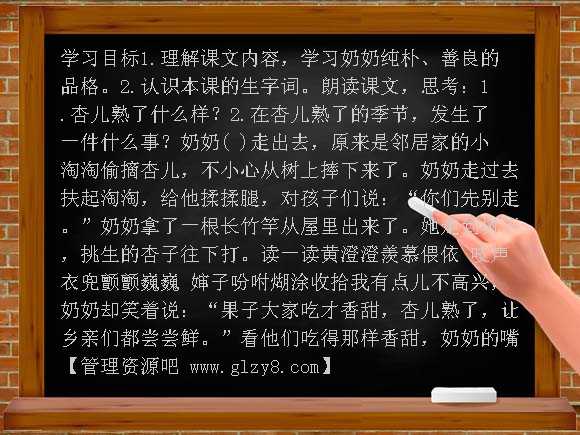 杏儿熟了 PPT（鄂教版）PPT课件