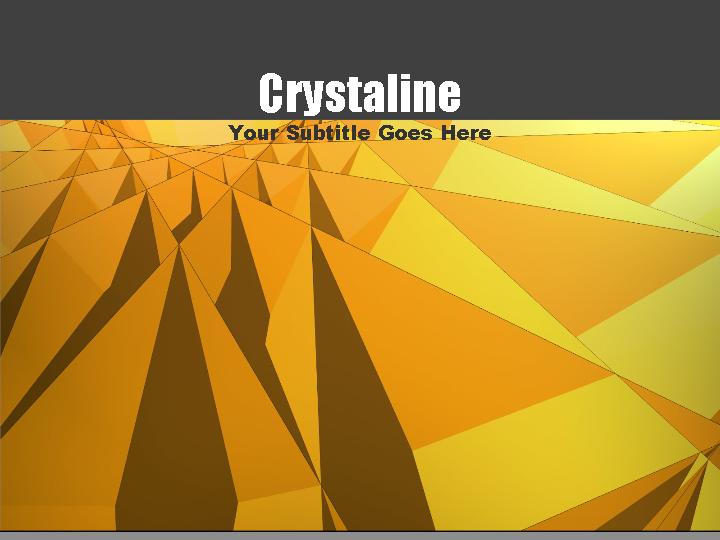 crystaline ppt模板