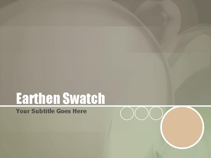 earthen swatch ppt模板