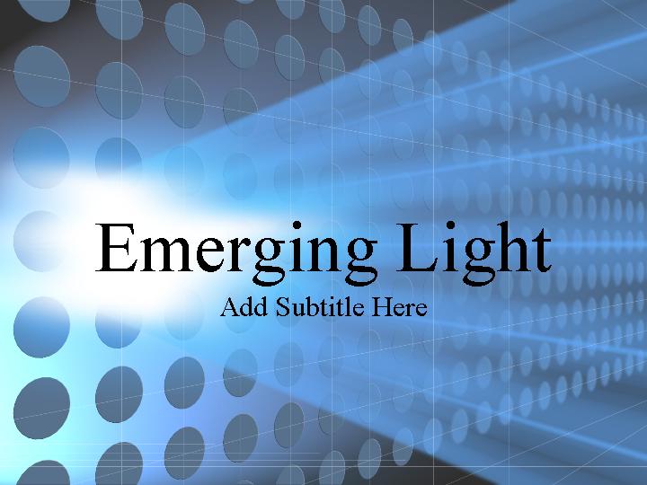 emerging light ppt模板