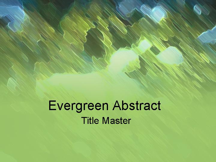 evergreen abstract ppt模板