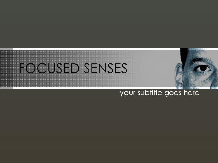 focused senses ppt模板