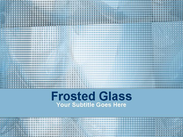 frosted glass ppt模板