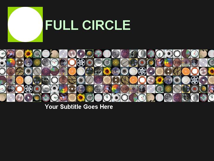 full circle ppt模板