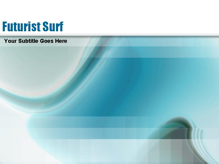 futurist surf ppt模板