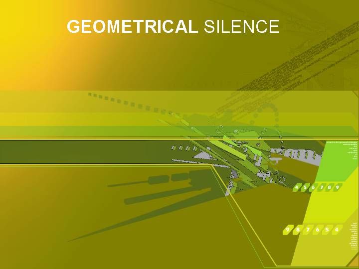 geometrical silence ppt模板