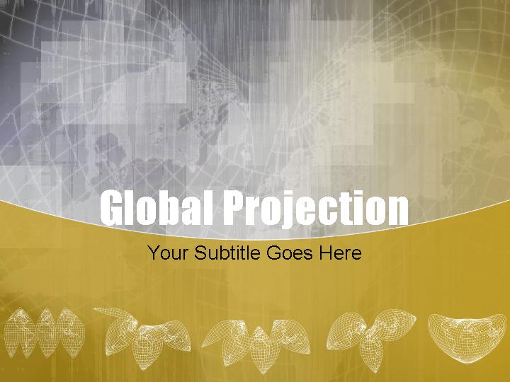 global projection ppt模板