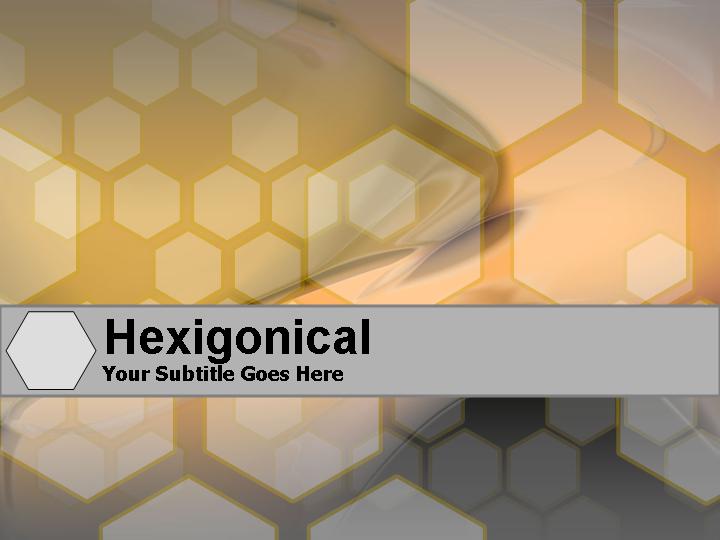 hexigonical ppt模板