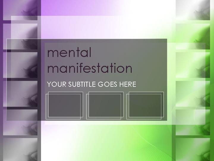 mental manifestation ppt模板