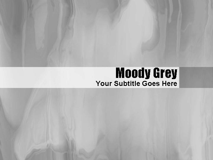 moody grey ppt模板