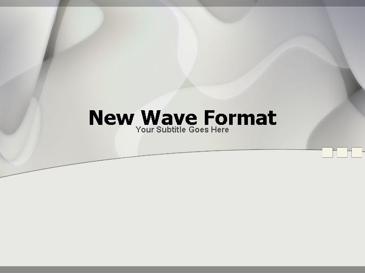 new wave format ppt模板