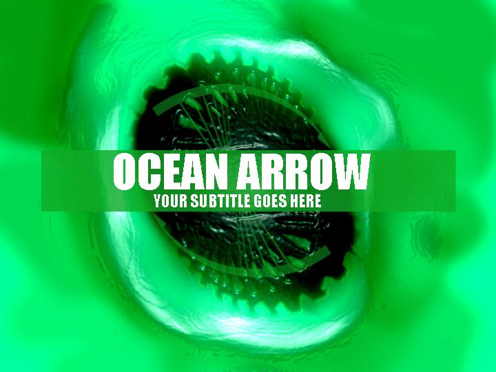 ocean arrow ppt模板