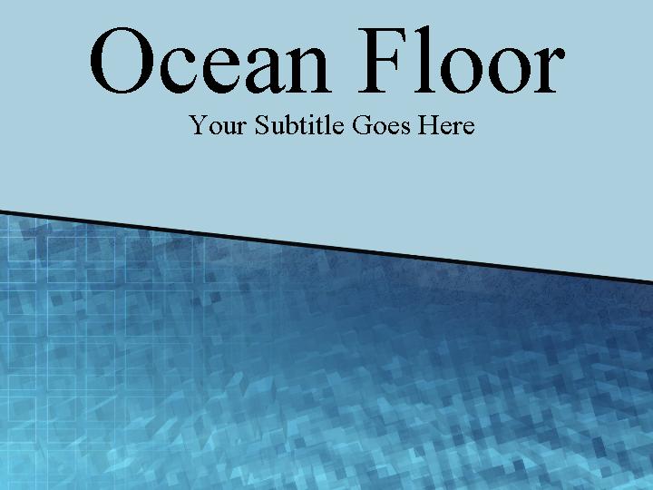 ocean floor ppt模板