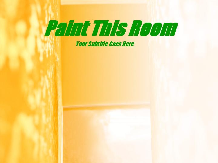 paint this room ppt模板