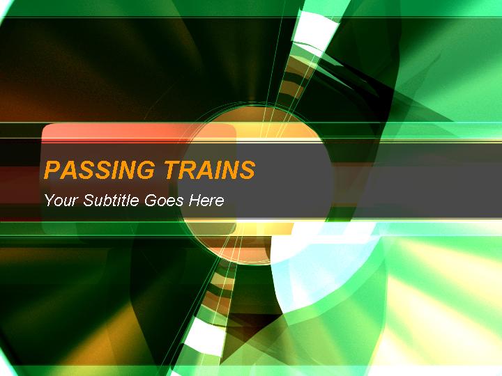 passing trains ppt模板