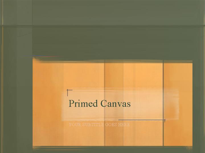 primed canvas ppt模板