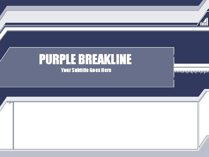 purple breaklines ppt模板