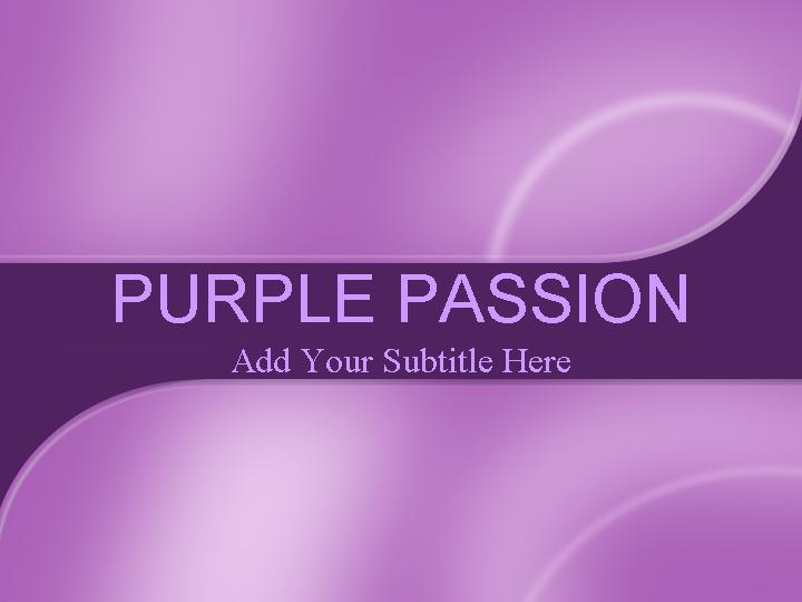 purple passion ppt模板