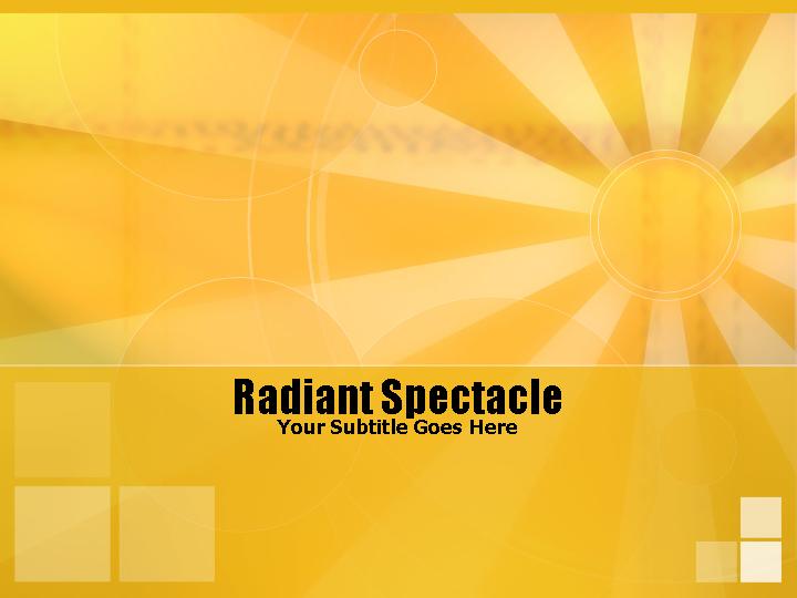 radiant spectacle ppt模板