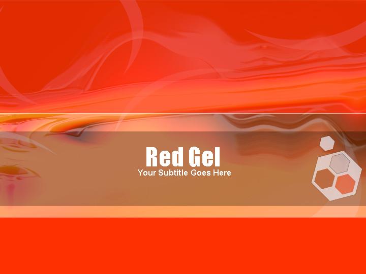 red gel ppt模板