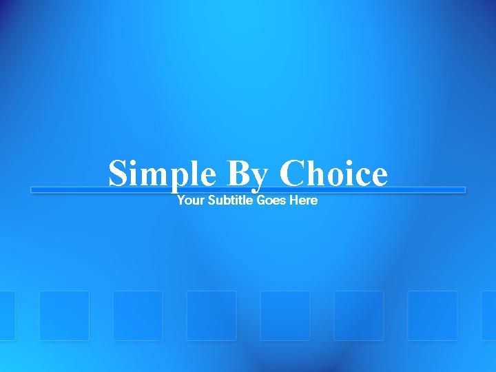 simple by choice ppt模板