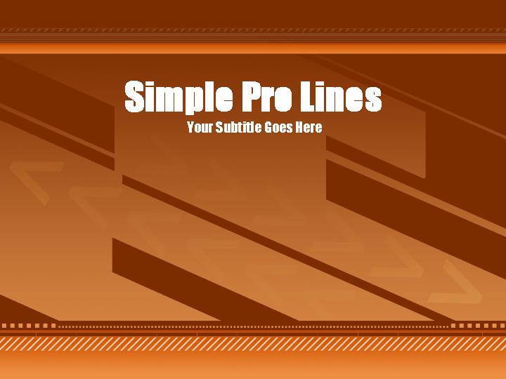 simple pro lines ppt模板