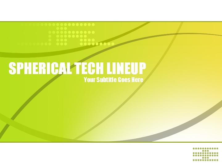 spherical tech lineup ppt模板