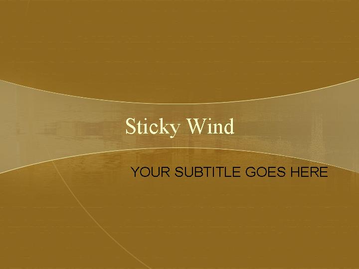 sticky wind ppt模板