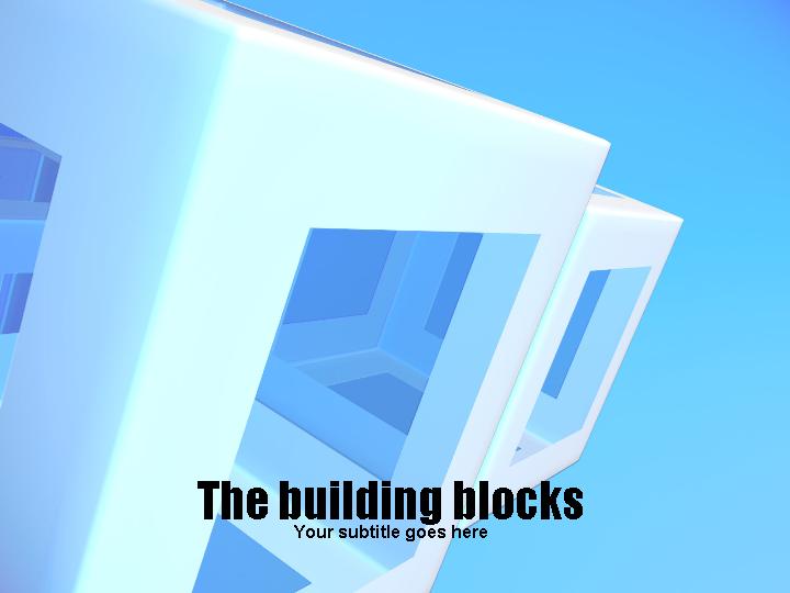 the building blocks ppt模板