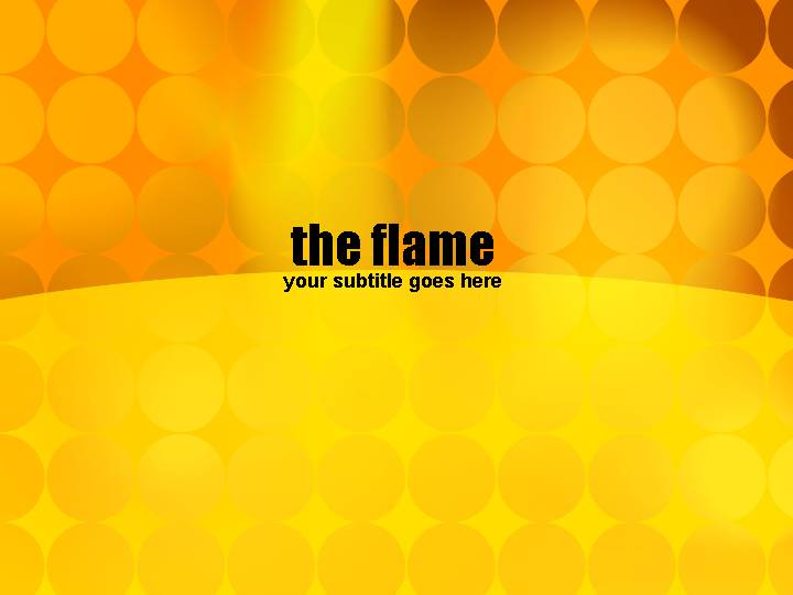 the flame ppt模板