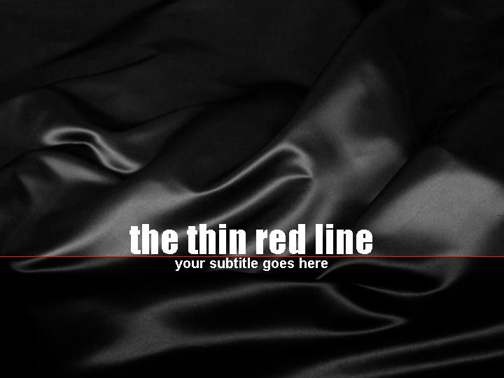 the thin red line ppt模板